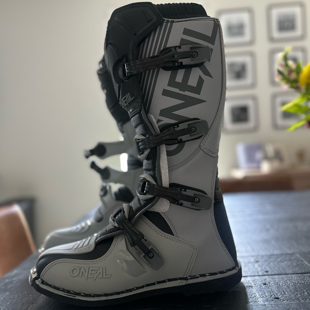Brand new O’Neal element gray boots (Motorcycle, motor cross, dirt bike)